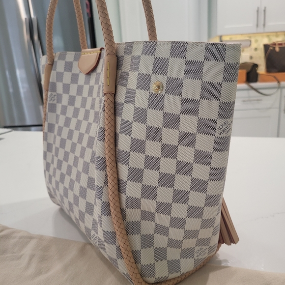 Louis Vuitton Propriano Damier Azur with Rose Ballerine Tote - Picture 11 of 17